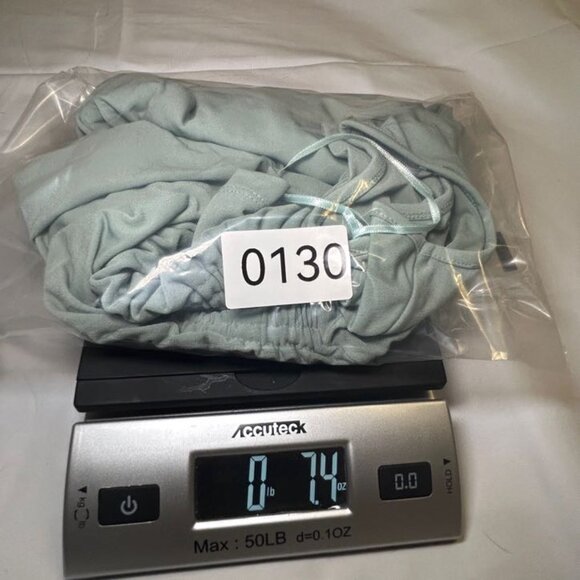 Carmen Marc Valvo Blouse Ruched Sleeves Adjustable Ties Round Neckline Green W S - Picture 8 of 8